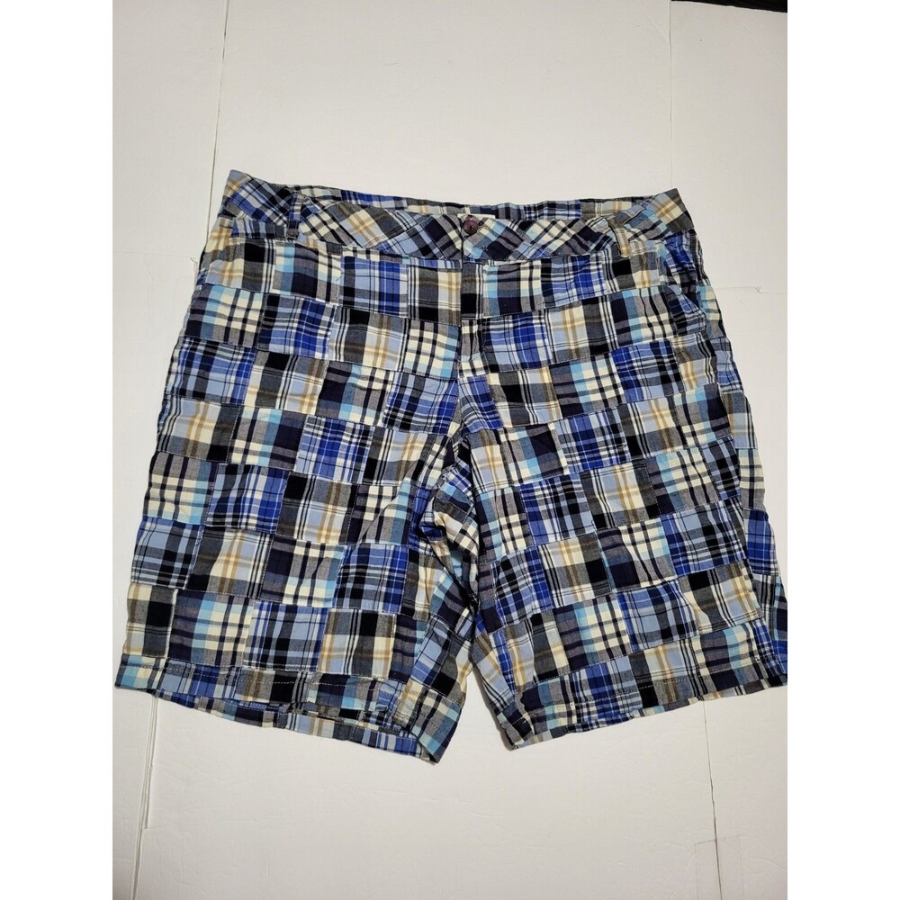 Cato Women Casual Flat Front Plaid & Check Short Size 26W